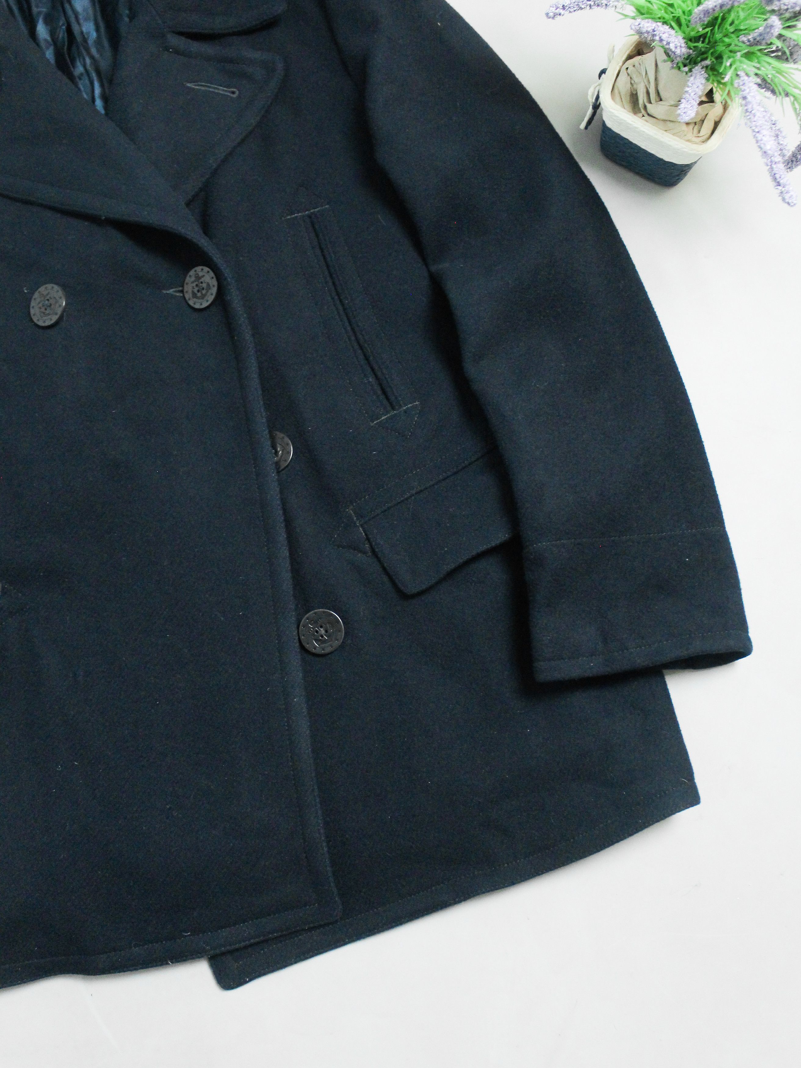 Polo Ralph Lauren POLO RALPH LAUREN DOUBLEBREASTED MENS WOOL COAT BLUE L Size US L / EU 52-54 / 3 - 9 Thumbnail