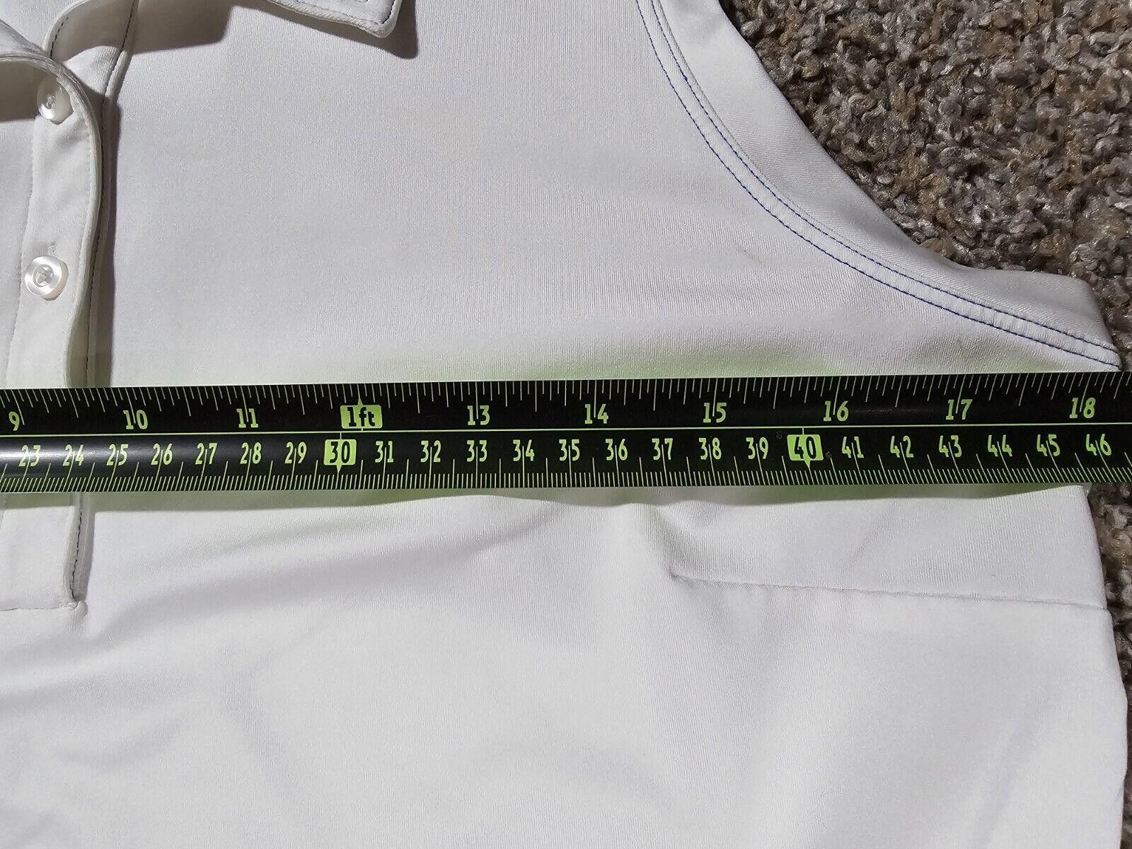 Adidas Adidas CLIMACOOL Womens White Stripe Sleeveless Golf Polo M Size M / US 6-8 / IT 42-44 - 6 Thumbnail
