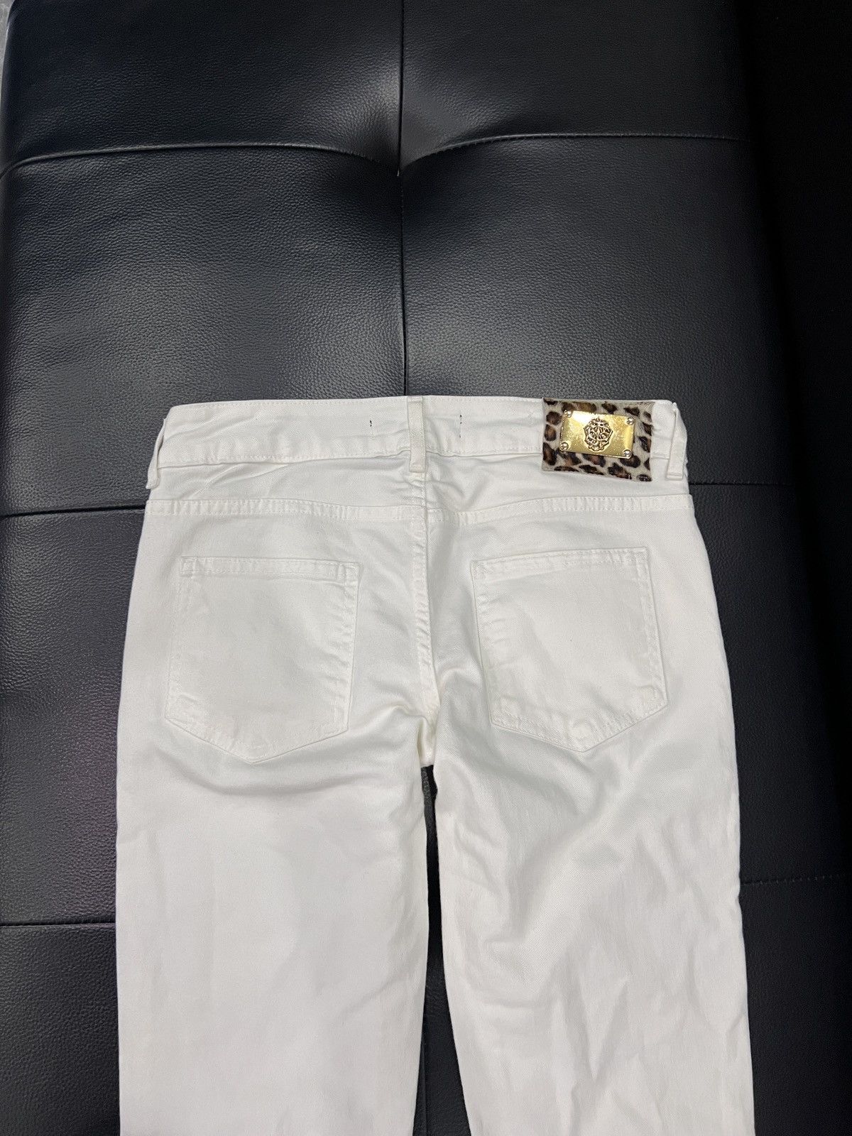 Just Cavalli Just Cavalli Leopard Haircalf Patch Denim Jeans Size 26" / US 2 / IT 38 - 5 Thumbnail