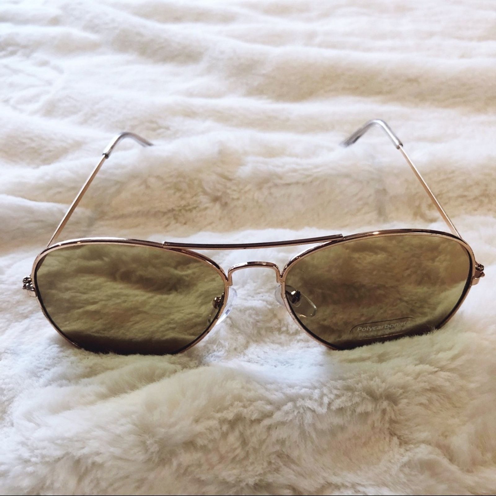 Other Georgia Light Brown Aviator Sunglasses Size ONE SIZE - 5 Thumbnail
