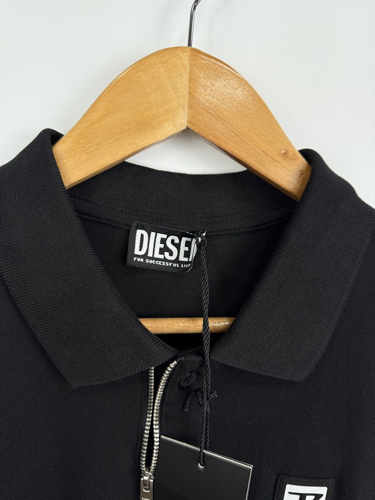 Diesel 🇺🇸❗️NEW Diesel Classic Zip Polo T-Shirt Opium Style Rare Size US XL / EU 56 / 4 - 11 Thumbnail