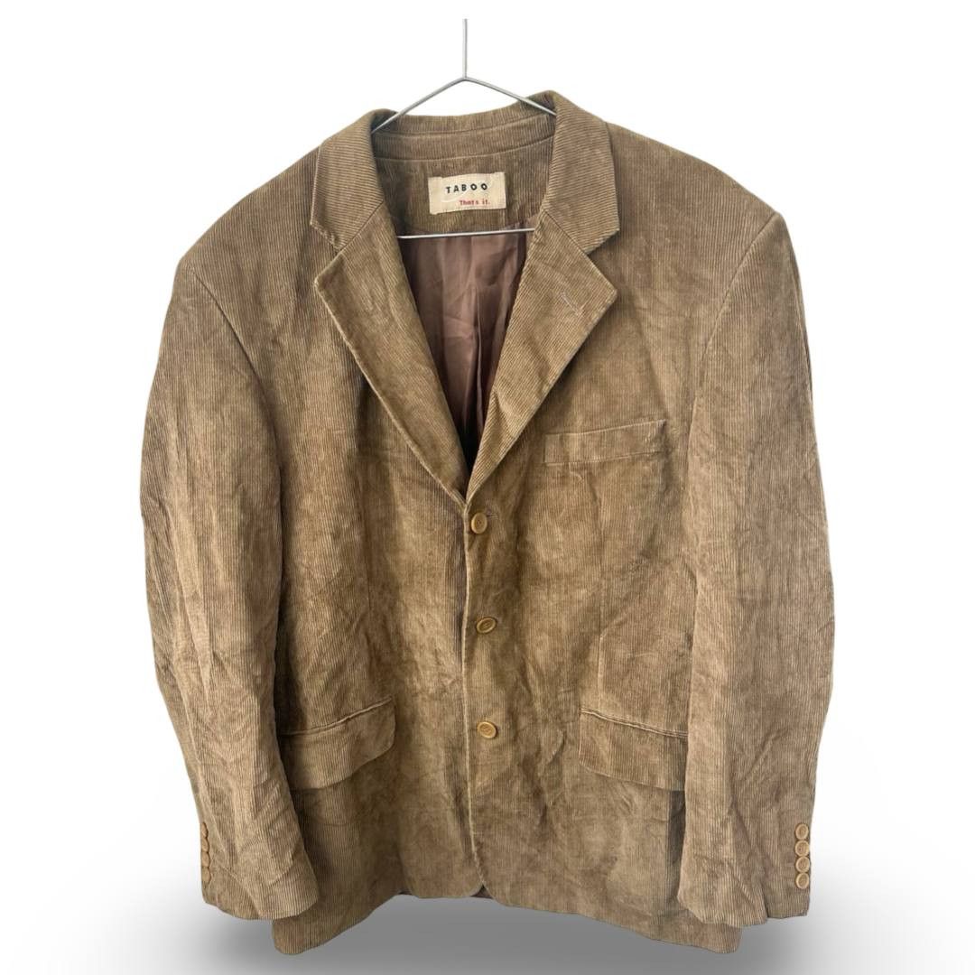 Vintage TABOO corduroy blazer #1256 Size US XL / EU 56 / 4 - 1 Thumbnail