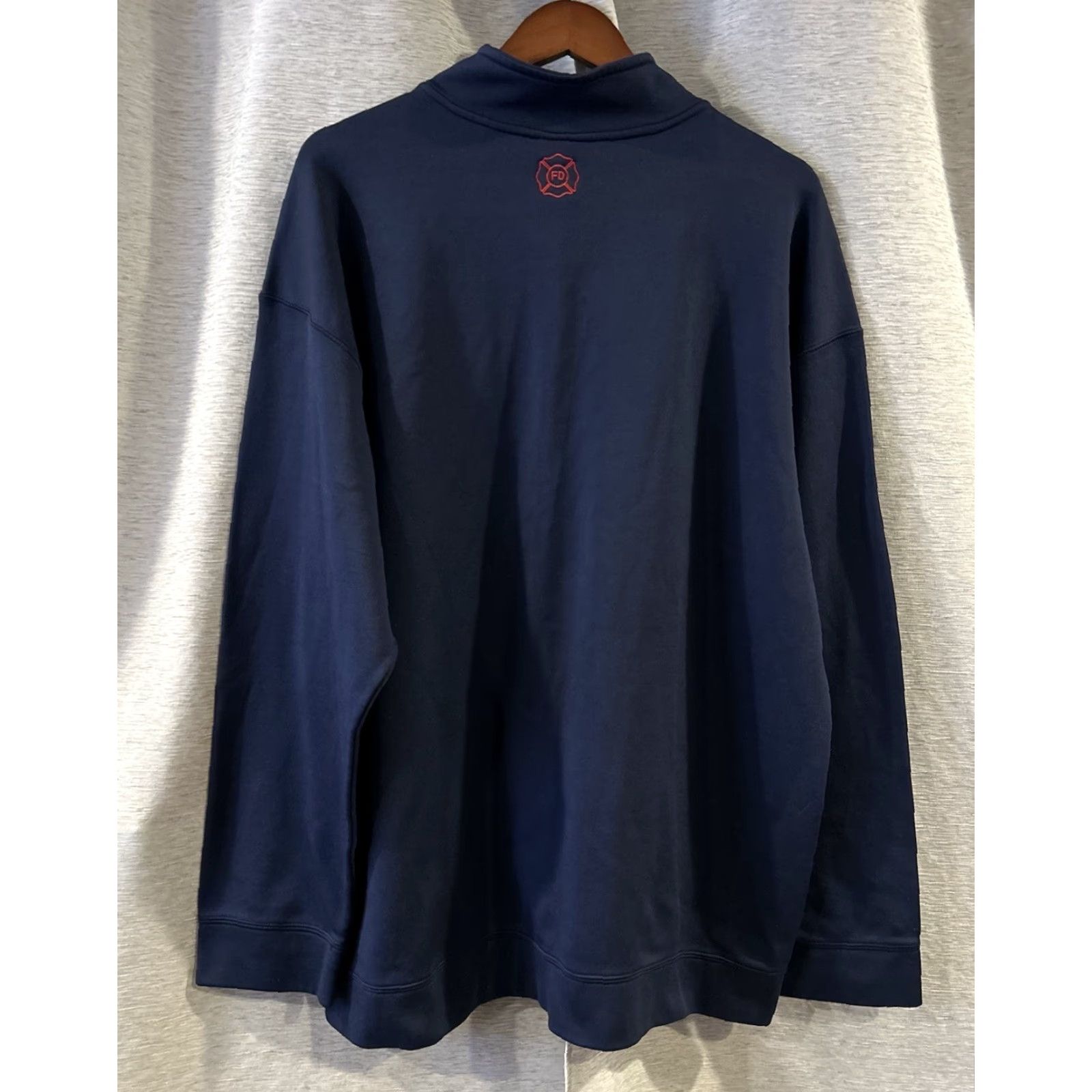 Vintage VINTAGE Fire Department 1/4 Zip Pullover Hoodie XXL Blue Men Size US XXL / EU 58 / 5 - 4 Thumbnail