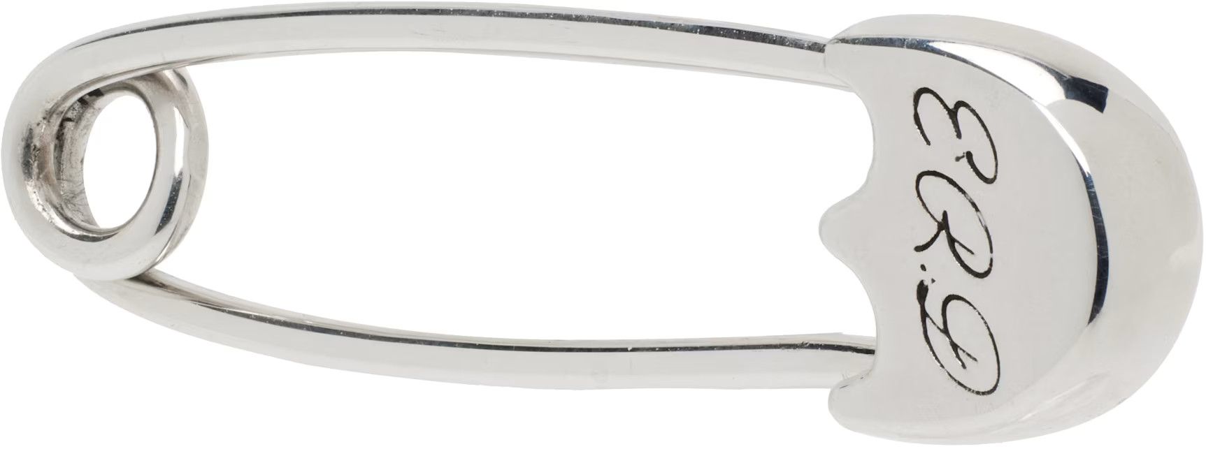 Enfants Riches Deprimes ERD Silver Large Safety Pin Single Earring Size ONE SIZE - 2 Thumbnail
