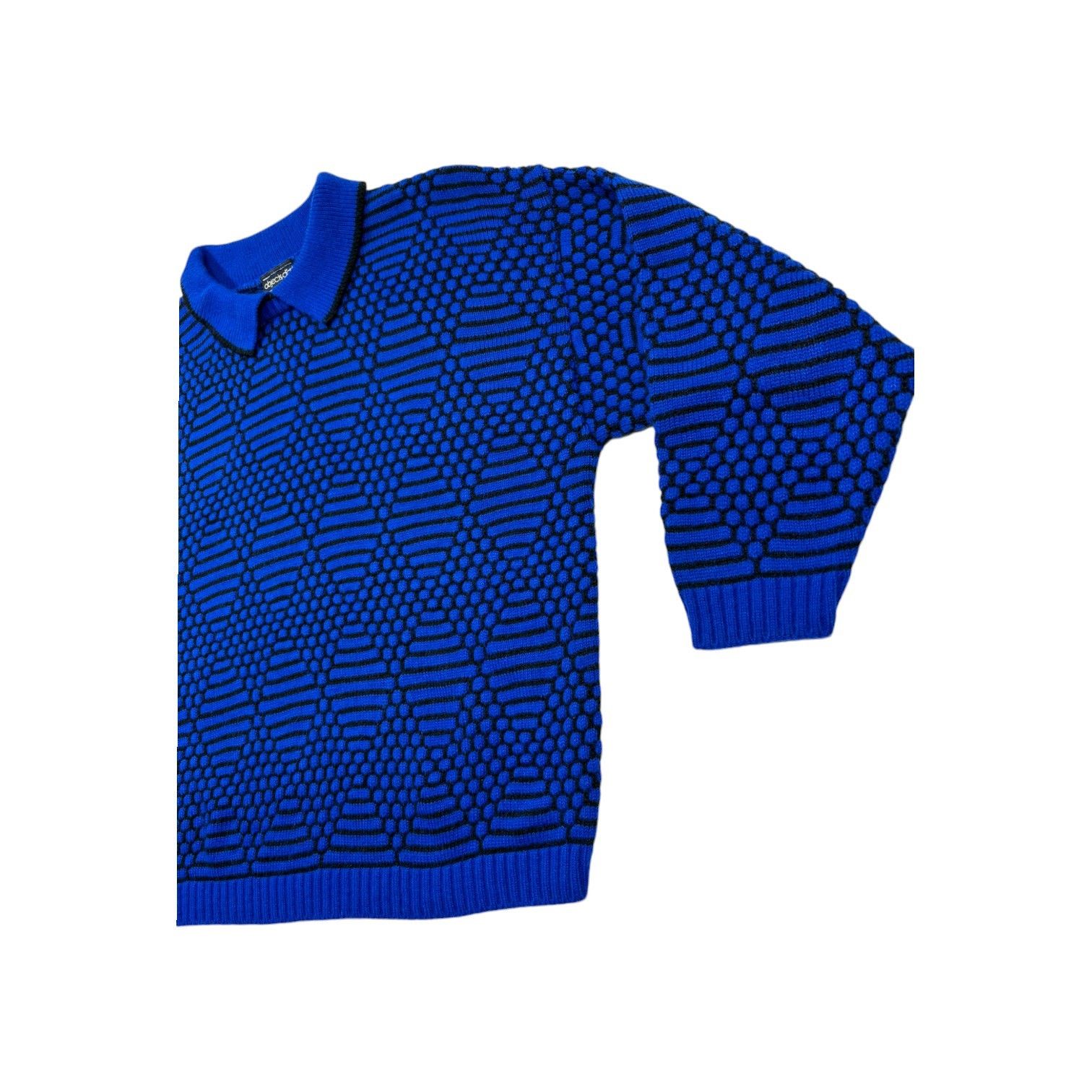Other Vintage Retro Collared Sweater Objects D'art Blue Black S Size S / US 4 / IT 40 - 7 Thumbnail