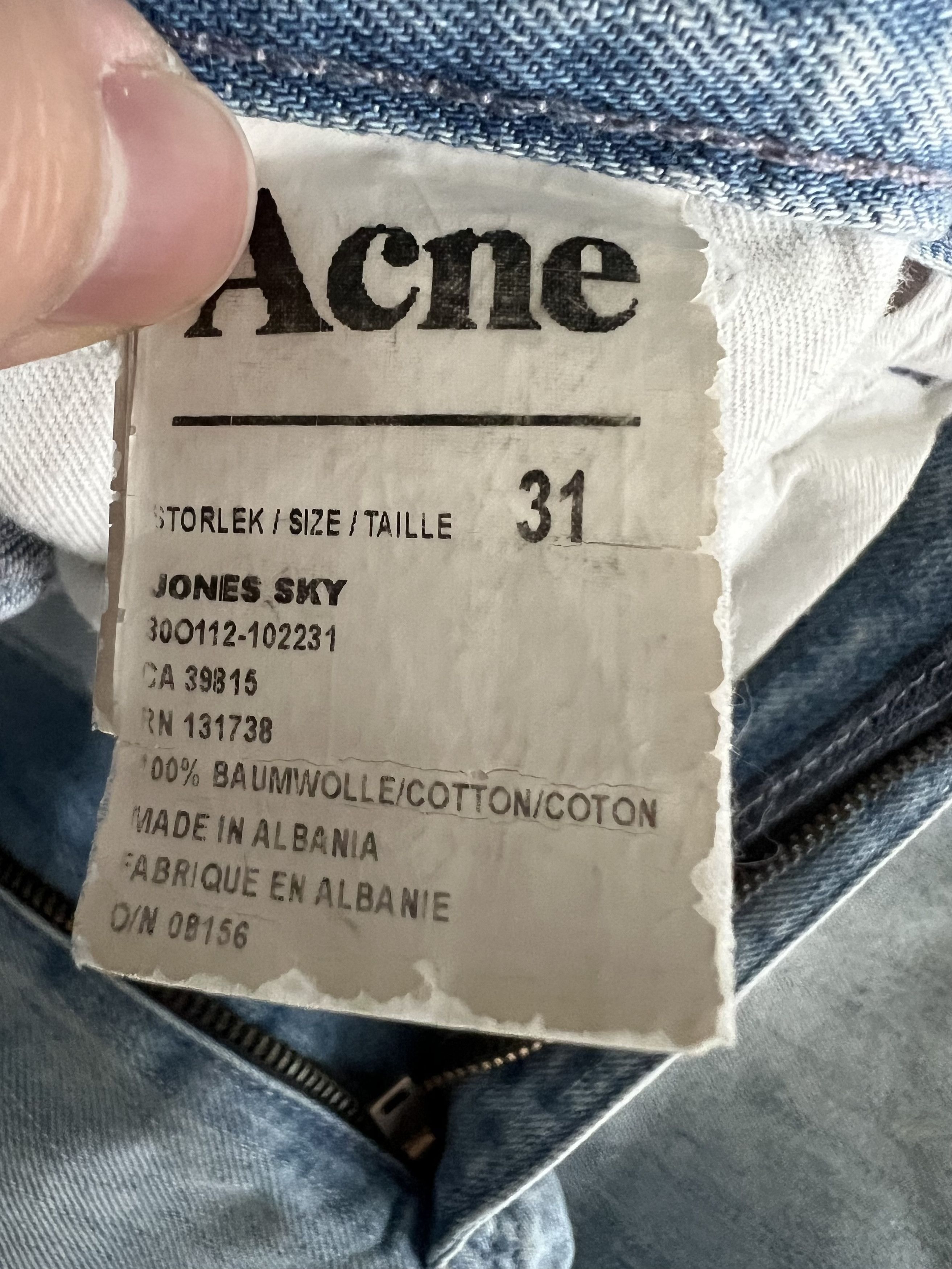 Acne Studios Jones Sky Jeans Size US 31 - 4 Thumbnail