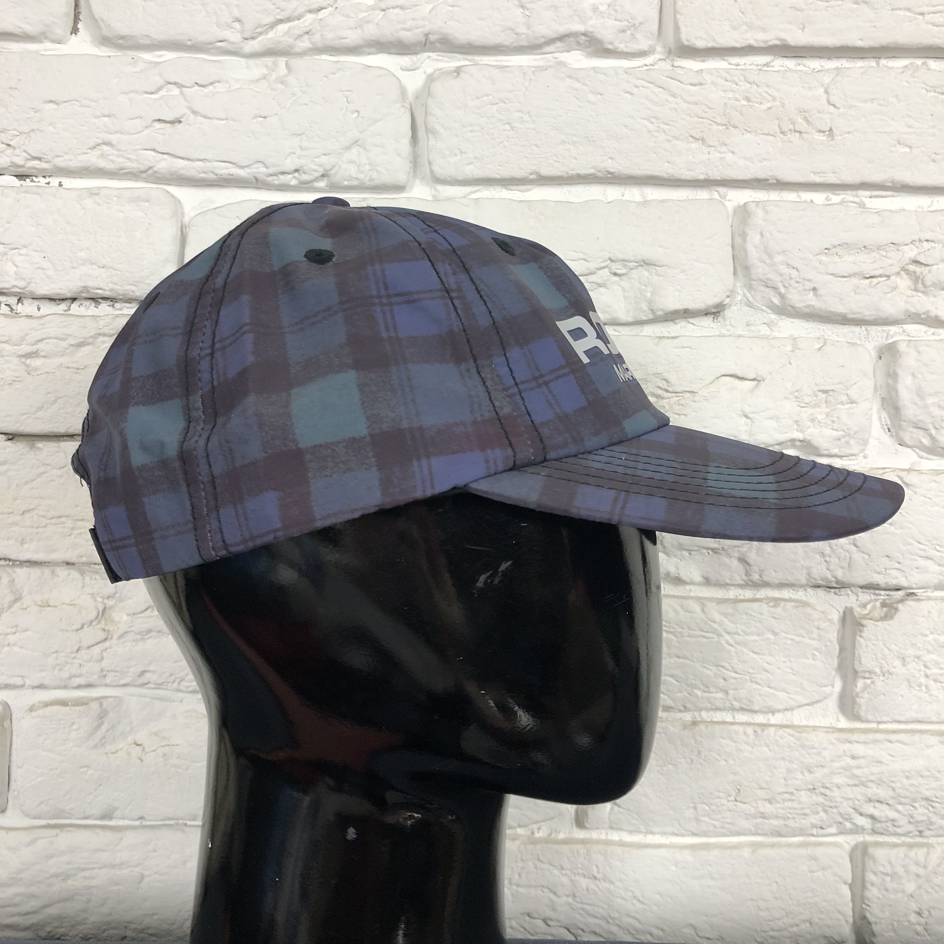Martine Rose Martine Rose Check Reflective Logo nylon hat cap Size ONE SIZE - 4 Thumbnail