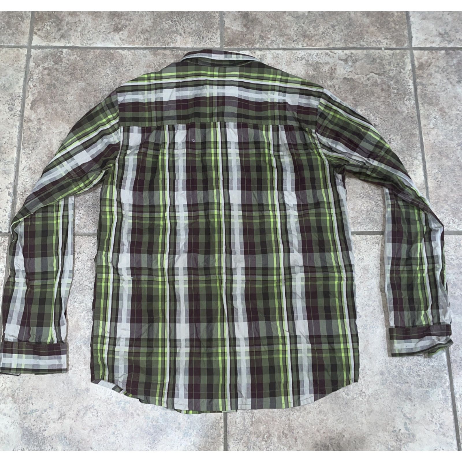 Prana VINTAGE prAna Men’s Long Sleeve Button-Down Plaid Hiking Shirt Size Large Green Size US L / EU 52-54 / 3 - 4 Thumbnail