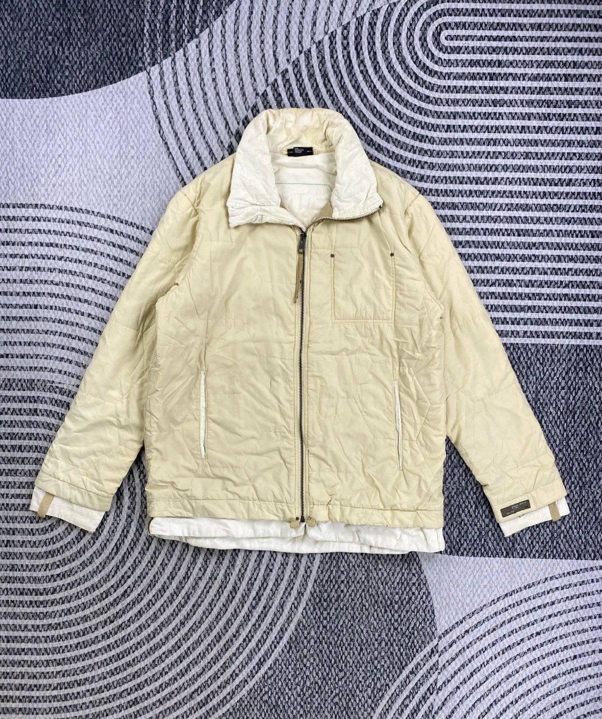 Diesel Vintage Diesel Beige Double Pocket Zipper Jacket Size US L / EU 52-54 / 3 - 1 Thumbnail
