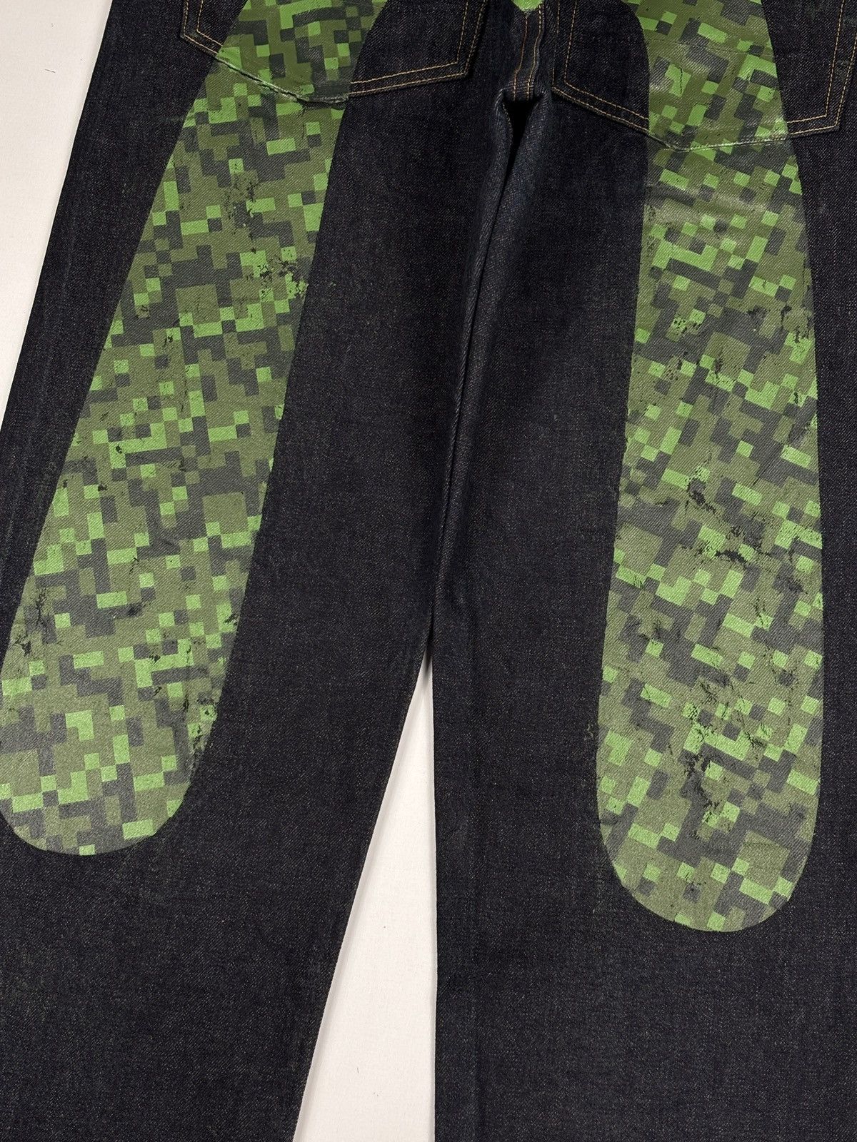 Evisu Lot.0001 Camouflage Print Daicock Selvedged Jeans Size US 32 / EU 48 - 4 Thumbnail