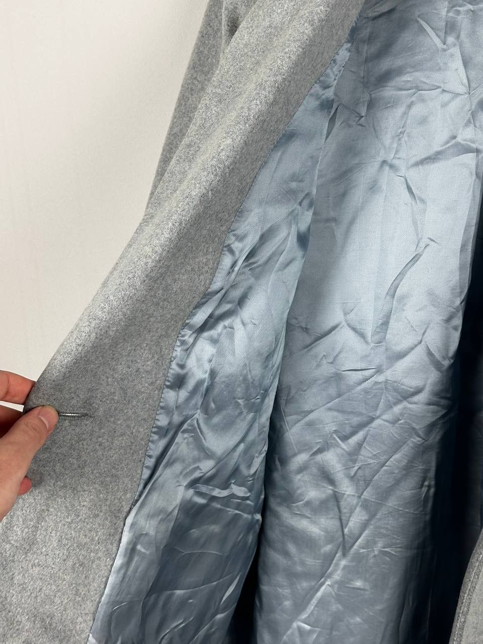Japanese Brand Luxury Sessun Sky Blue Wool Womans Coat Size XS / US 0-2 / IT 36-38 - 15 Thumbnail