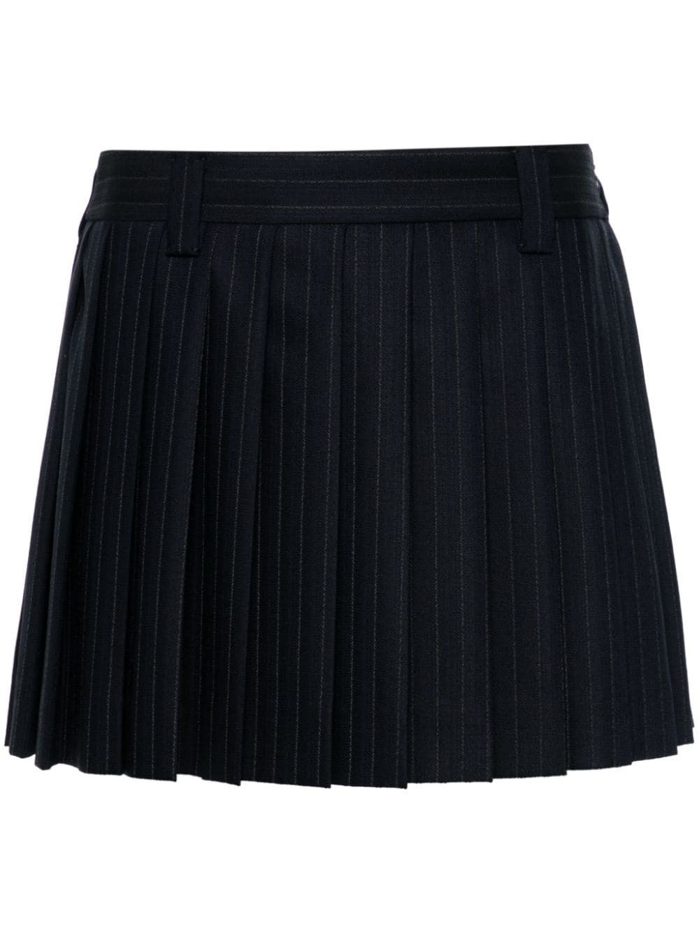 Miu Miu WOOL MINI SKIRT Size 28" / US 6 / IT 42 - 1 Thumbnail