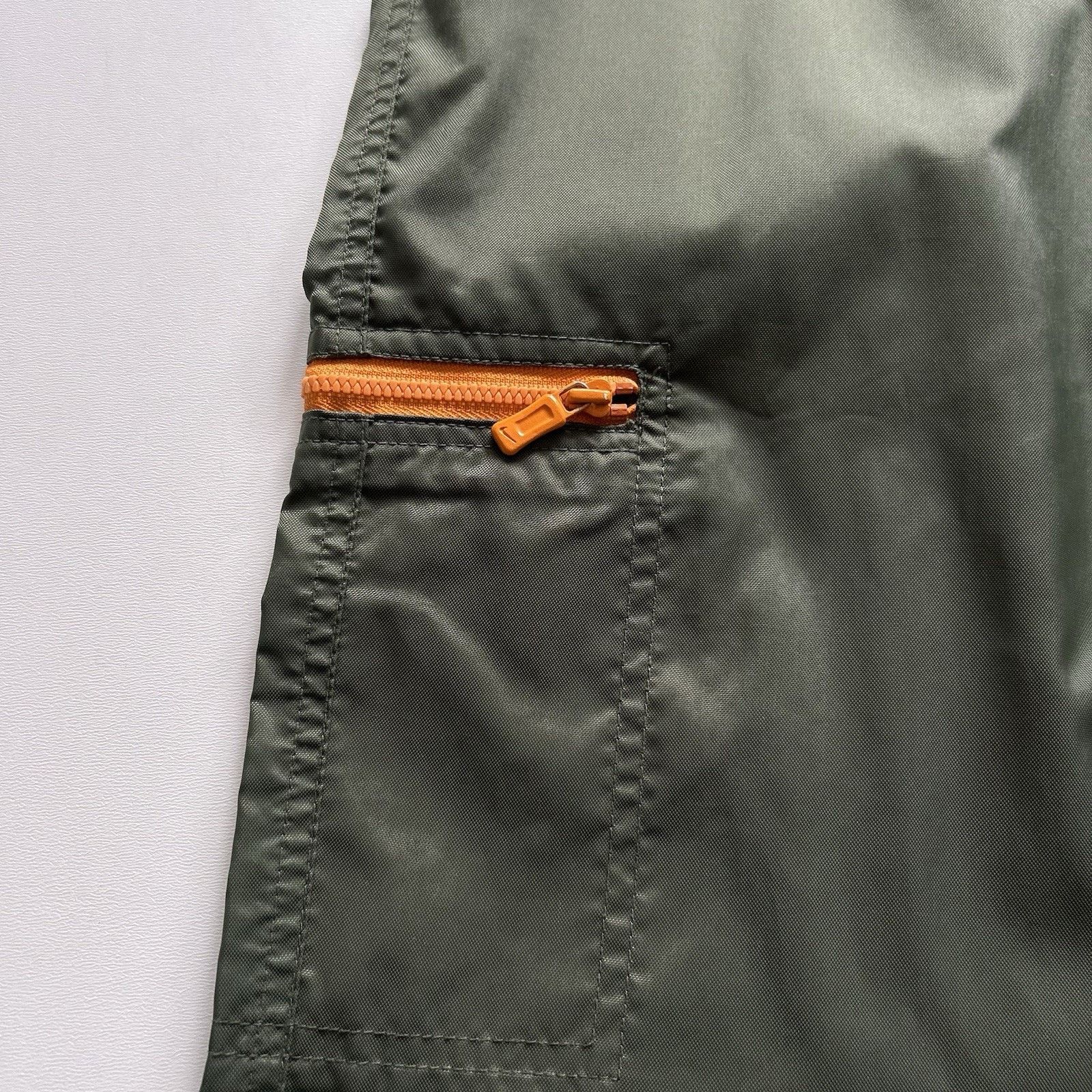 Nike × Vintage Vintage 90s Nike Pants Large Green Windbreaker Track Swoosh Size US 32 / EU 48 - 3 Thumbnail