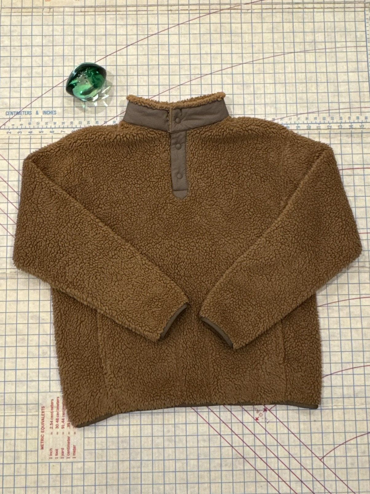 Uniqlo × White Mountaineering Uniqlo x White Mountaineering Snap Fleece Brown Size Medium Size US M / EU 48-50 / 2 - 3 Thumbnail