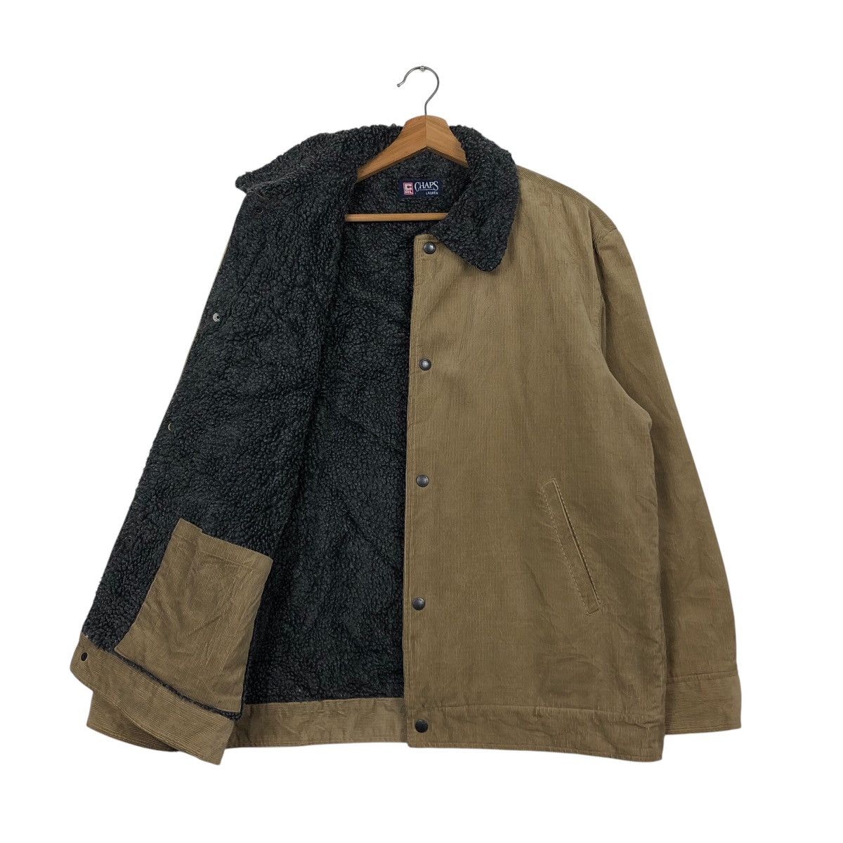 Ralph Lauren 📌Vintage Trucker Corduroy Jacket Chaps Ralph Lauren Sherpa Size US L / EU 52-54 / 3 - 12 Thumbnail