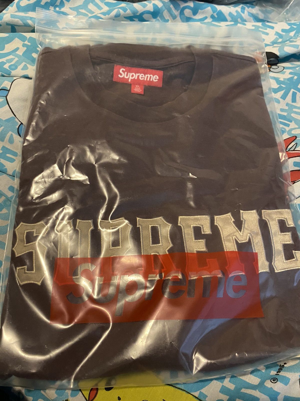 Supreme Supreme Twill Applique S/S Top Brown Size XL Size US XL / EU 56 / 4 - 4 Thumbnail