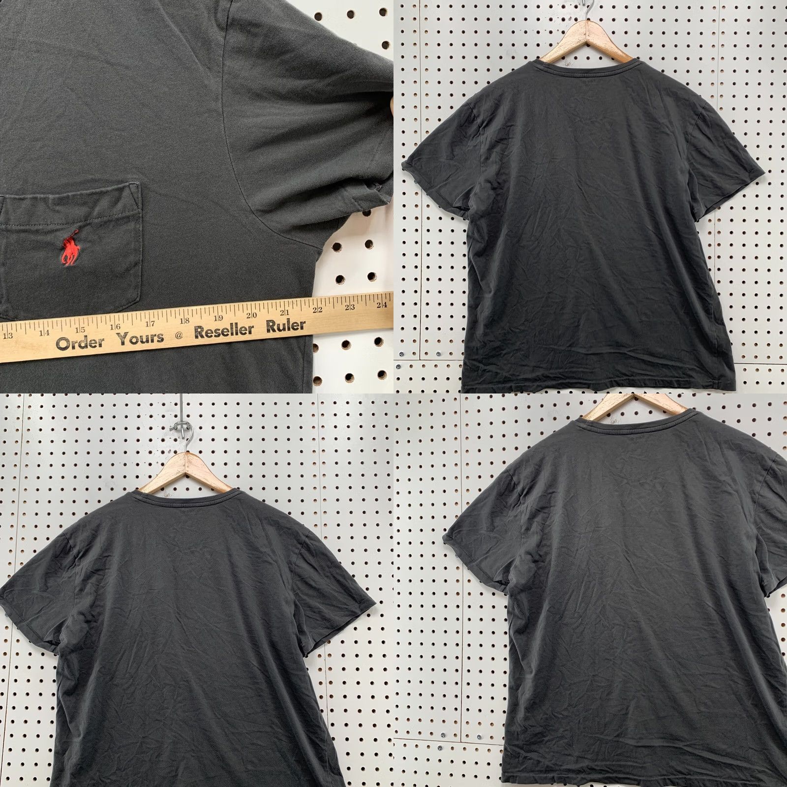 Ralph Lauren Ralph Lauren Shirt Men L Black Red Pony Short Sleeve Size US L / EU 52-54 / 3 - 8 Thumbnail