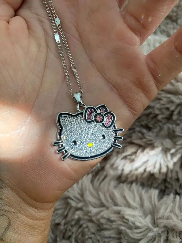 Anime Riruuko x Kyono Hello Kitty Pendant Necklace Size ONE SIZE - 4 Thumbnail