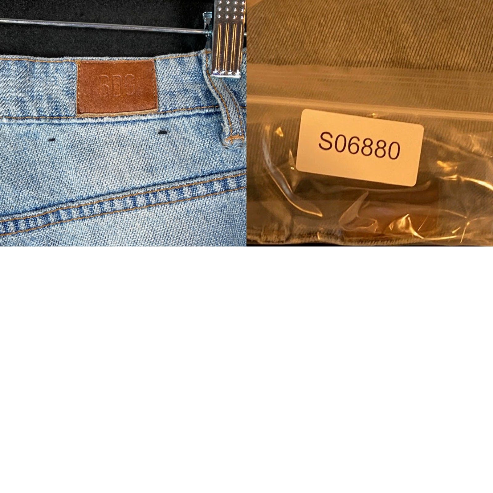 Bdg BDG Womens Jeans Blue Denim Button Fly High Rise Slim Straight Distressed 25 Size 42" / US 20 - 9 Thumbnail