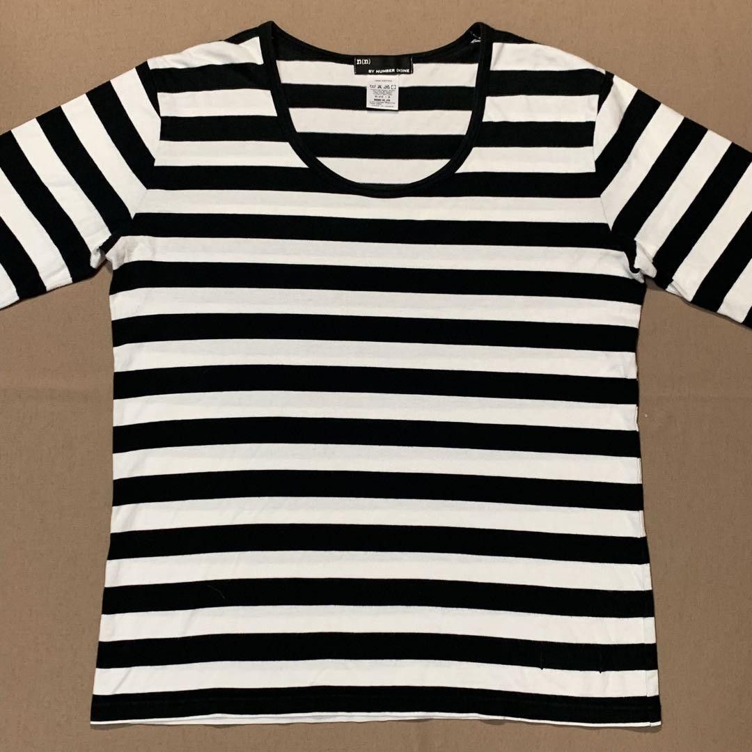 Number (N)ine Number Nine Striped Long Sleeve T-Shirt | Grailed