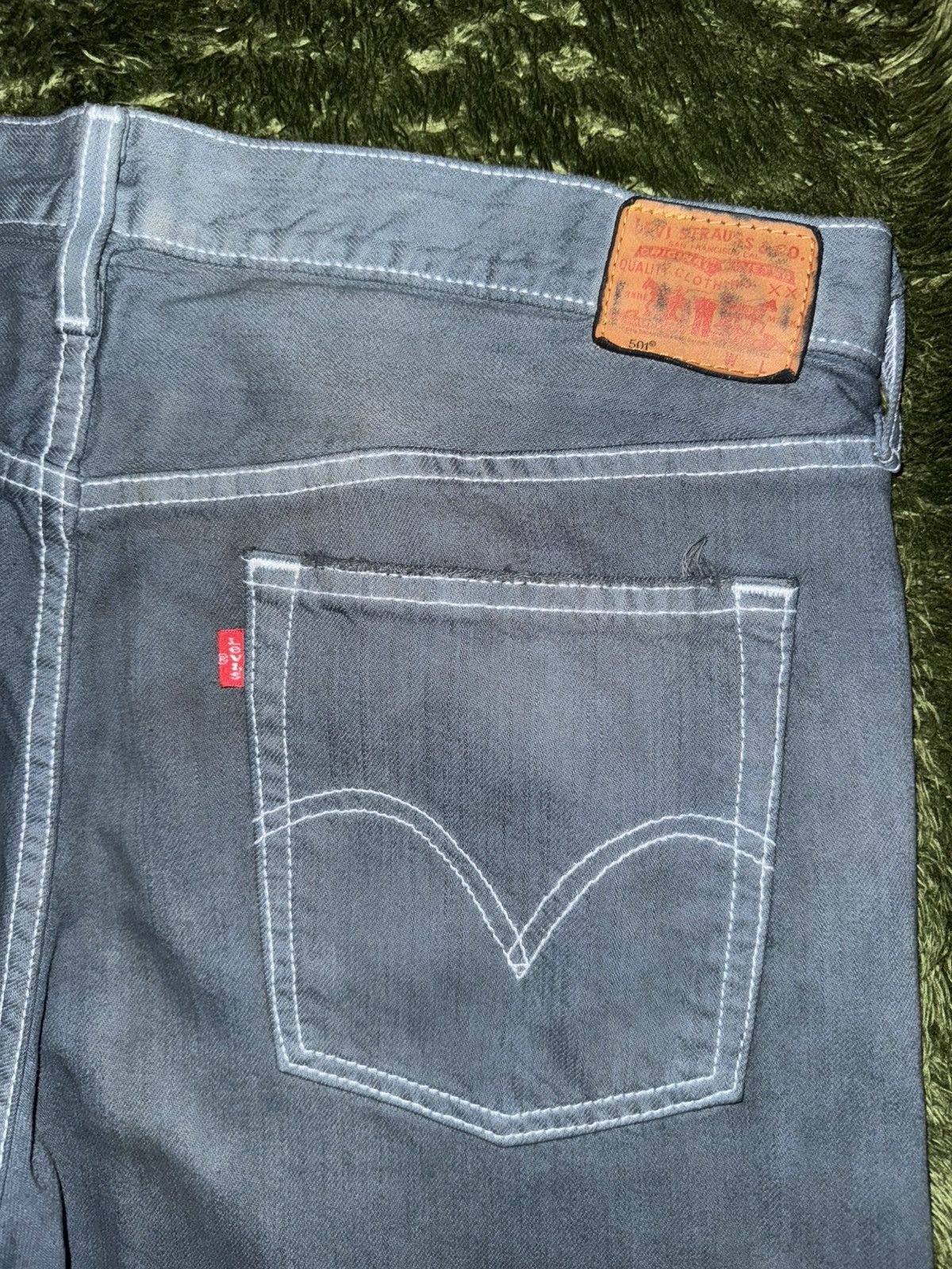 Levi's Levi’s 501 RT USA Leather Label Hand Dyed Denim Size US 34 / EU 50 - 9 Thumbnail