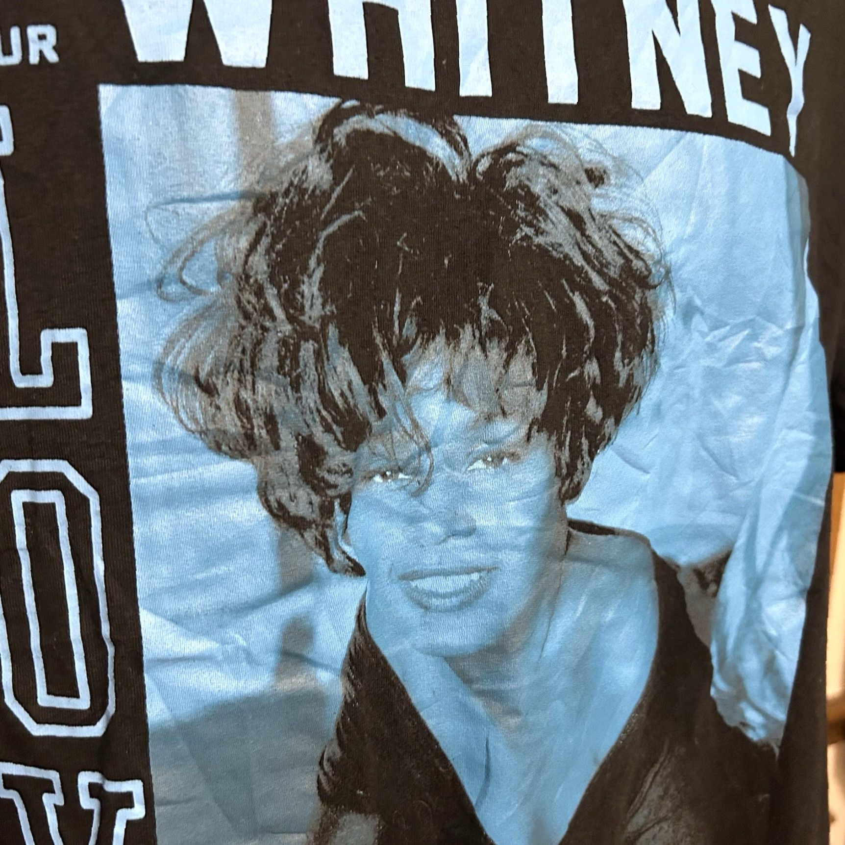 Vintage Whitney Houston My Love Is Your Love Shirt Men XL Black Short Sleeve Graphic Size US XL / EU 56 / 4 - 6 Thumbnail