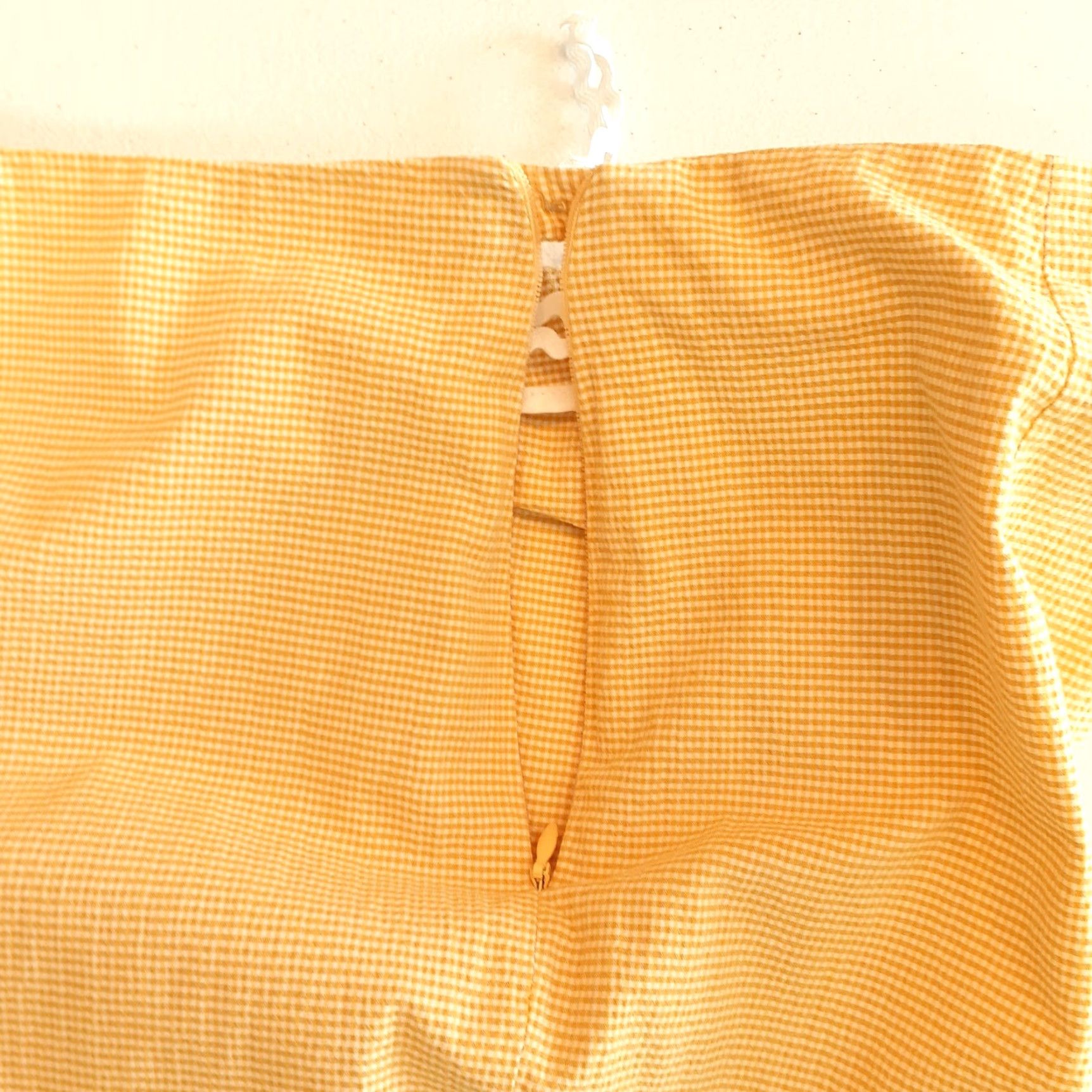 Piazza Sempione Piazza Sempione Audrey Pants Cropped Yellow Plaid Flat Front Zip 30x25 Women Size 30" / US 8 / IT 44 - 6 Thumbnail