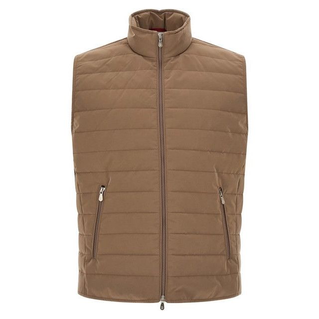 Brunello Cucinelli BRUNELLO CUCINELLI $2500 Hazelnut Nylon Down Vest New & Auth Size US L / EU 52-54 / 3 - 1 Thumbnail