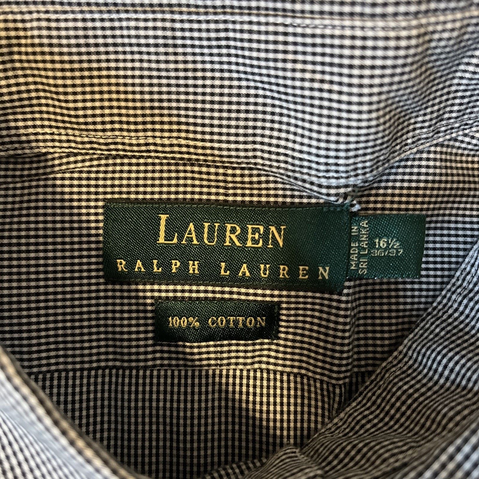 Lauren Ralph Lauren Lauren Ralph Lauren Black Plaid Button-Up Shirt - 16-1/2 Size US L / EU 52-54 / 3 - 6 Thumbnail