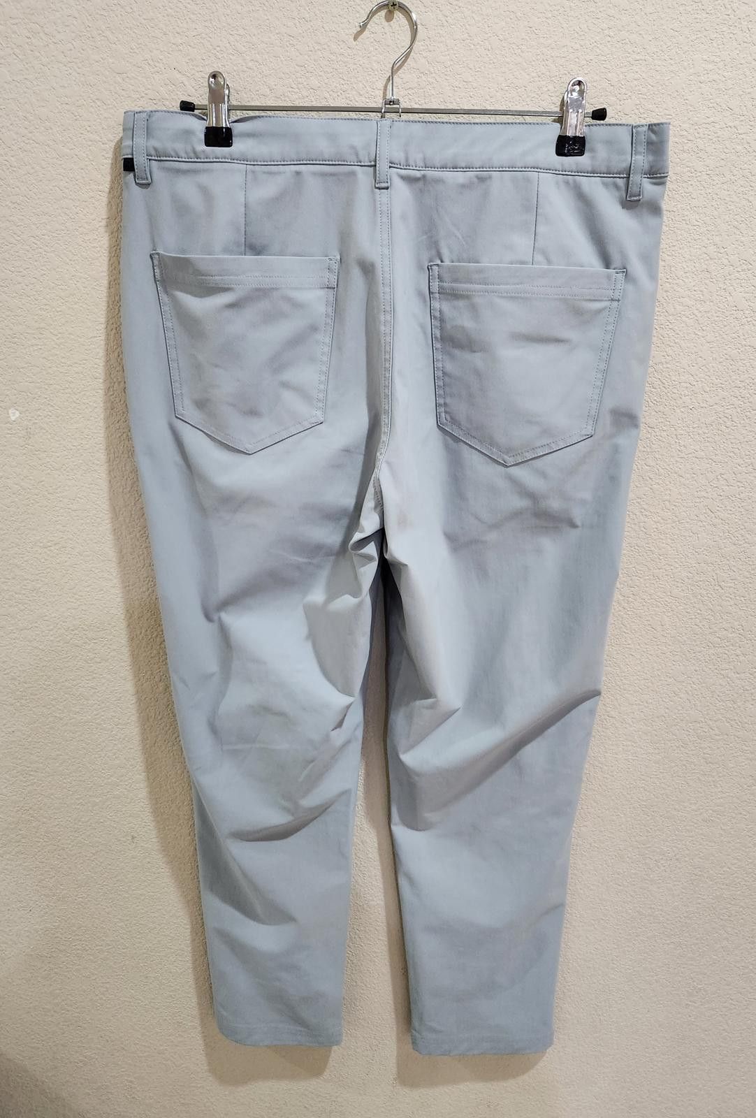 Other 01.ALGO Performance Pants Men 34x28 Light Gray Stretch Golf Size US 34 / EU 50 - 2 Thumbnail