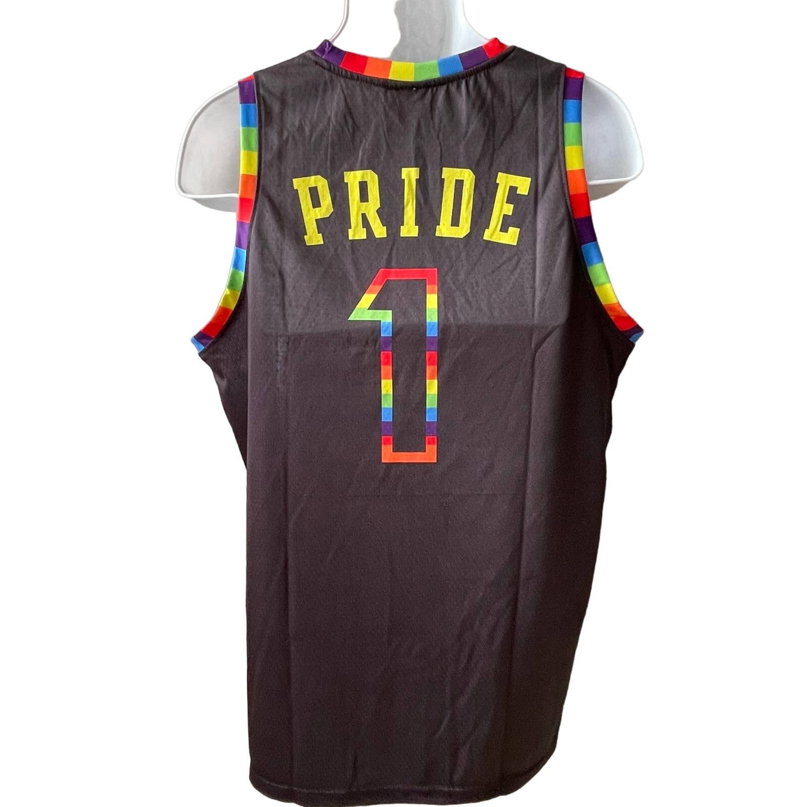 NBA LA Lakers NBA Pride Night LGBTQIA Rainbow Jersey Size Large Size US L / EU 52-54 / 3 - 4 Thumbnail