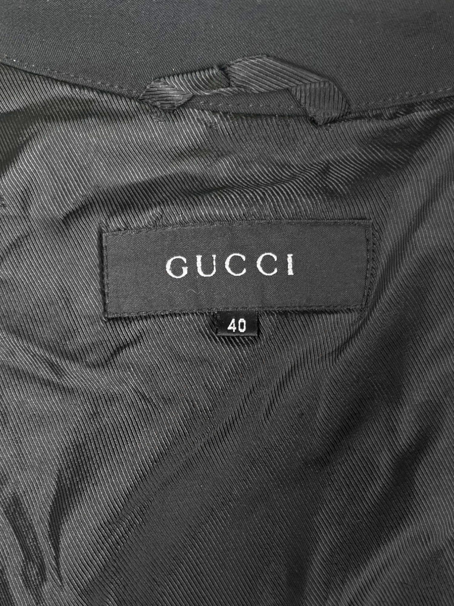Gucci by Tom Ford F/W 1998 Multipocket Oversized Black Jacket Size S / US 4 / IT 40 - 11 Thumbnail