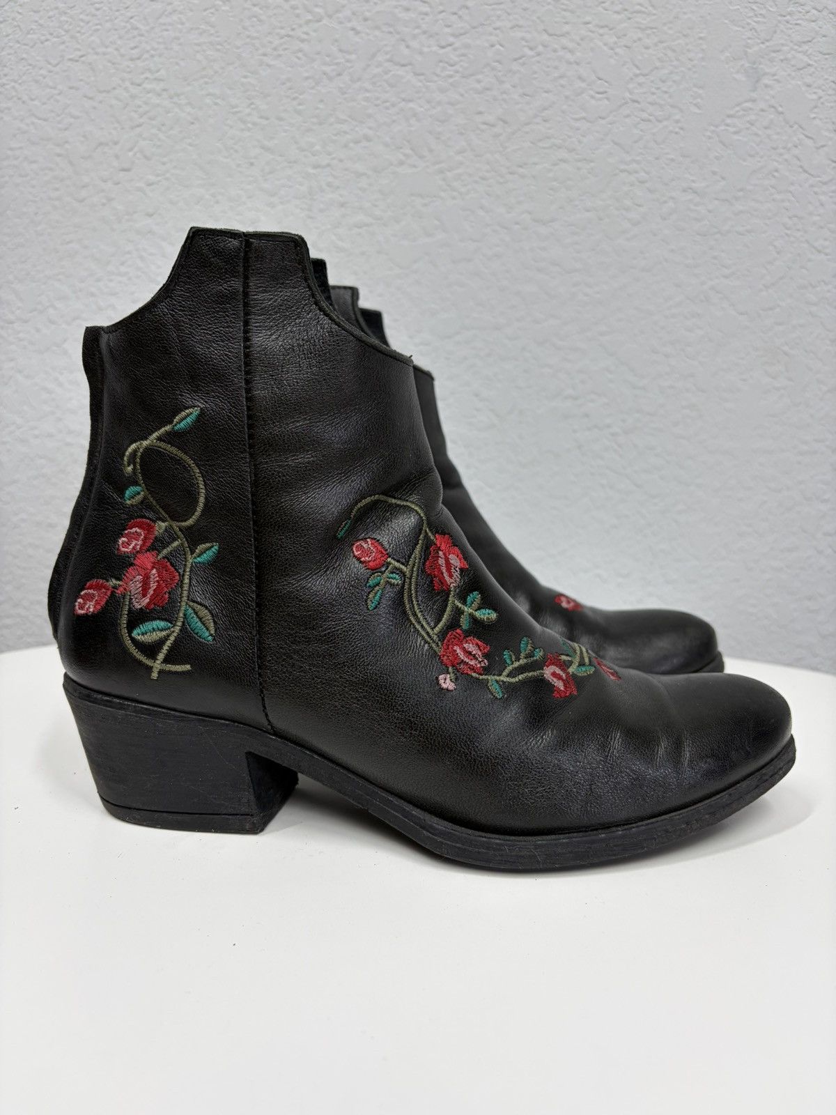 If Six Was Nine Vintage Italian AS 98 Rick Owens Style Leather Biker Boots Size US 8 / EU 41 - 4 Thumbnail