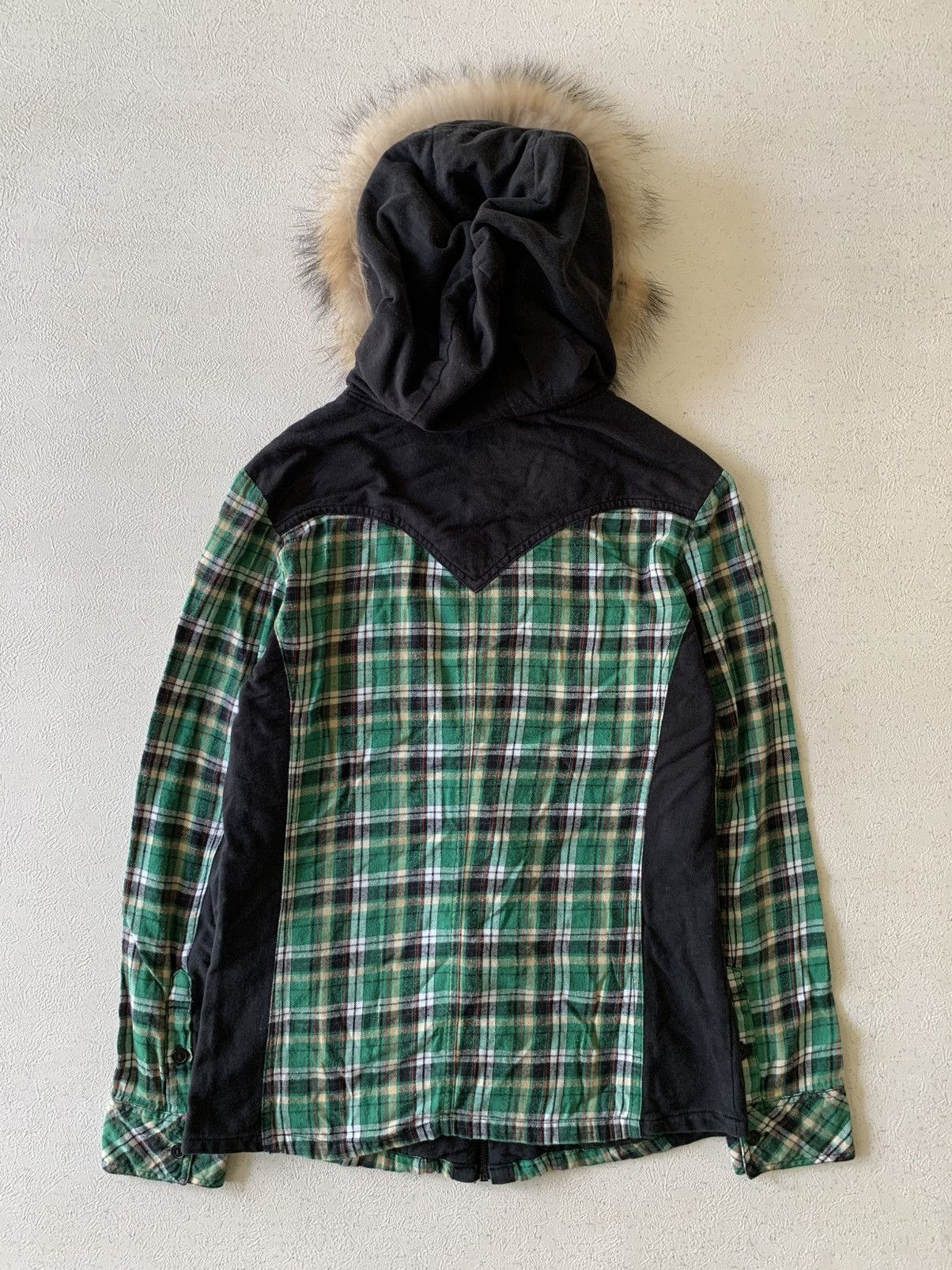 If Six Was Nine BRITISH LONDON LOOK FAUX FUR HOODIE IFSIXWASNINE LGB STYLE Size US M / EU 48-50 / 2 - 14 Thumbnail