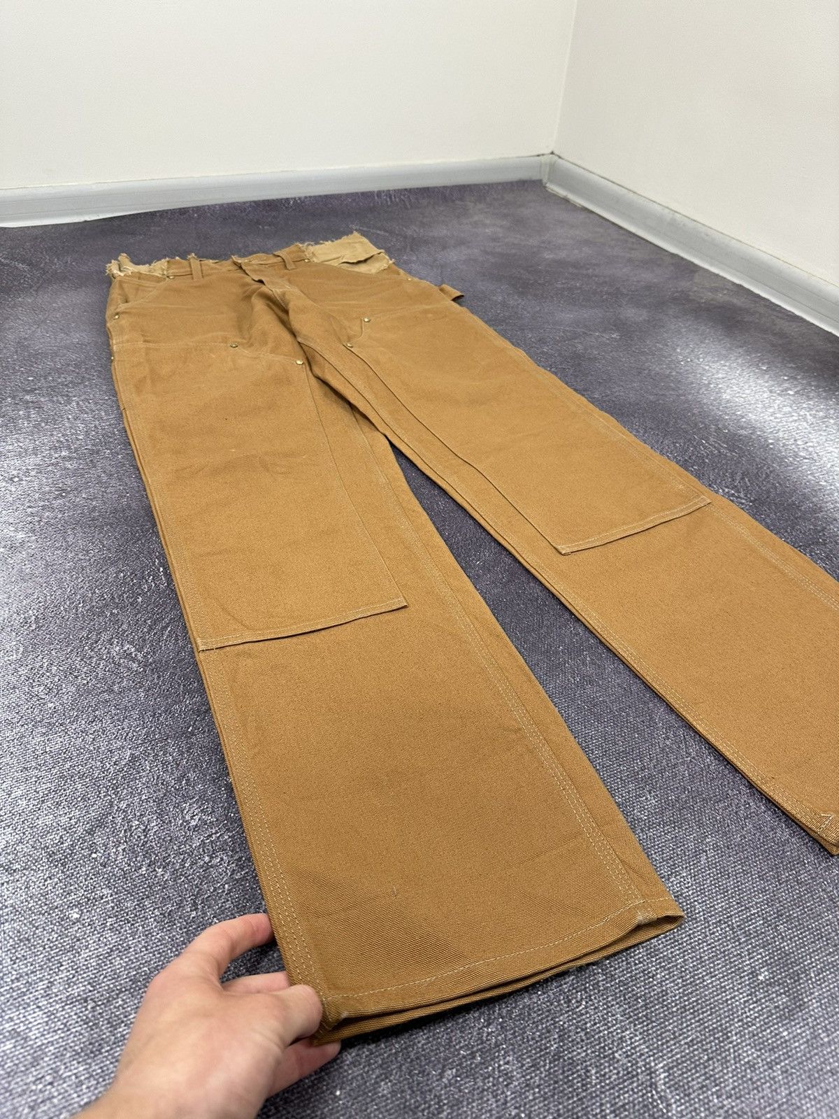 Carhartt Vintage 90s Carhartt Double Knee USA Distressed Work Pants Size US 30 / EU 46 - 3 Thumbnail