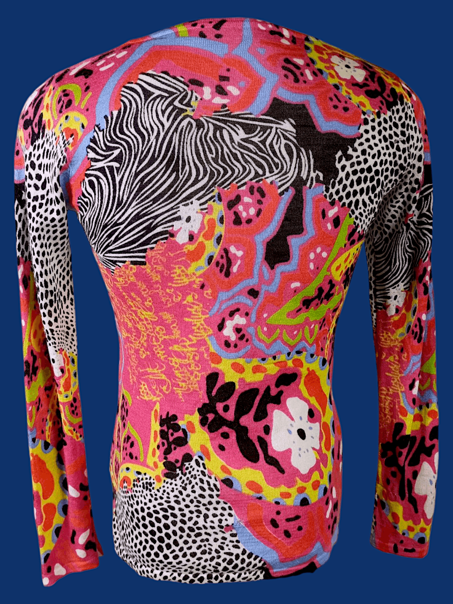 Japanese Brand UNKNOWN BRANDS Full print Long Sleeve T Shirt Y2K Style Size US M / EU 48-50 / 2 - 2 Thumbnail
