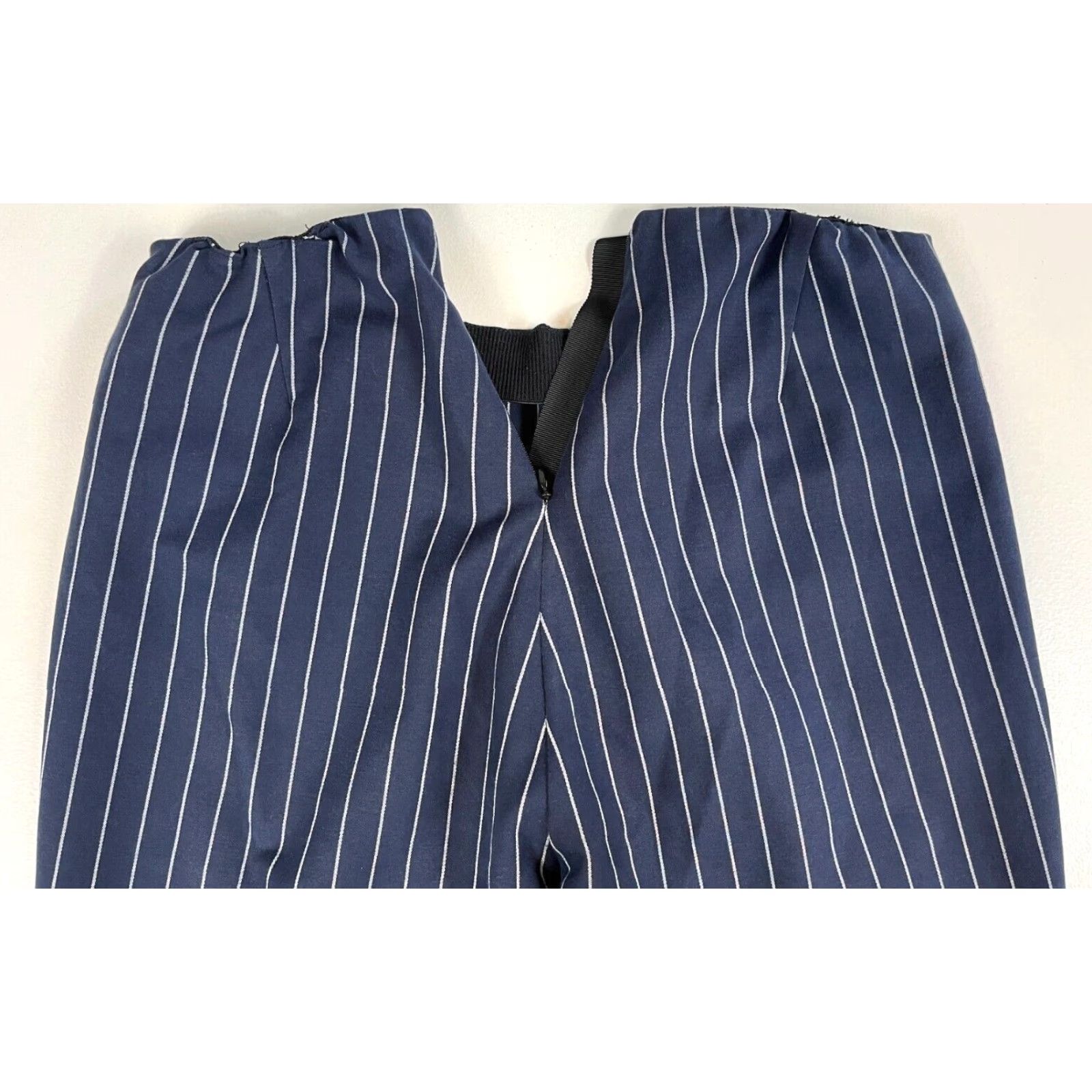 Rag & Bone rag & bone Women's Navy Pin Stripe Pants Size 6 City Business Casual Inseam 27 in Cotton Blend Size 27" / US 4 / IT 40 - 6 Thumbnail