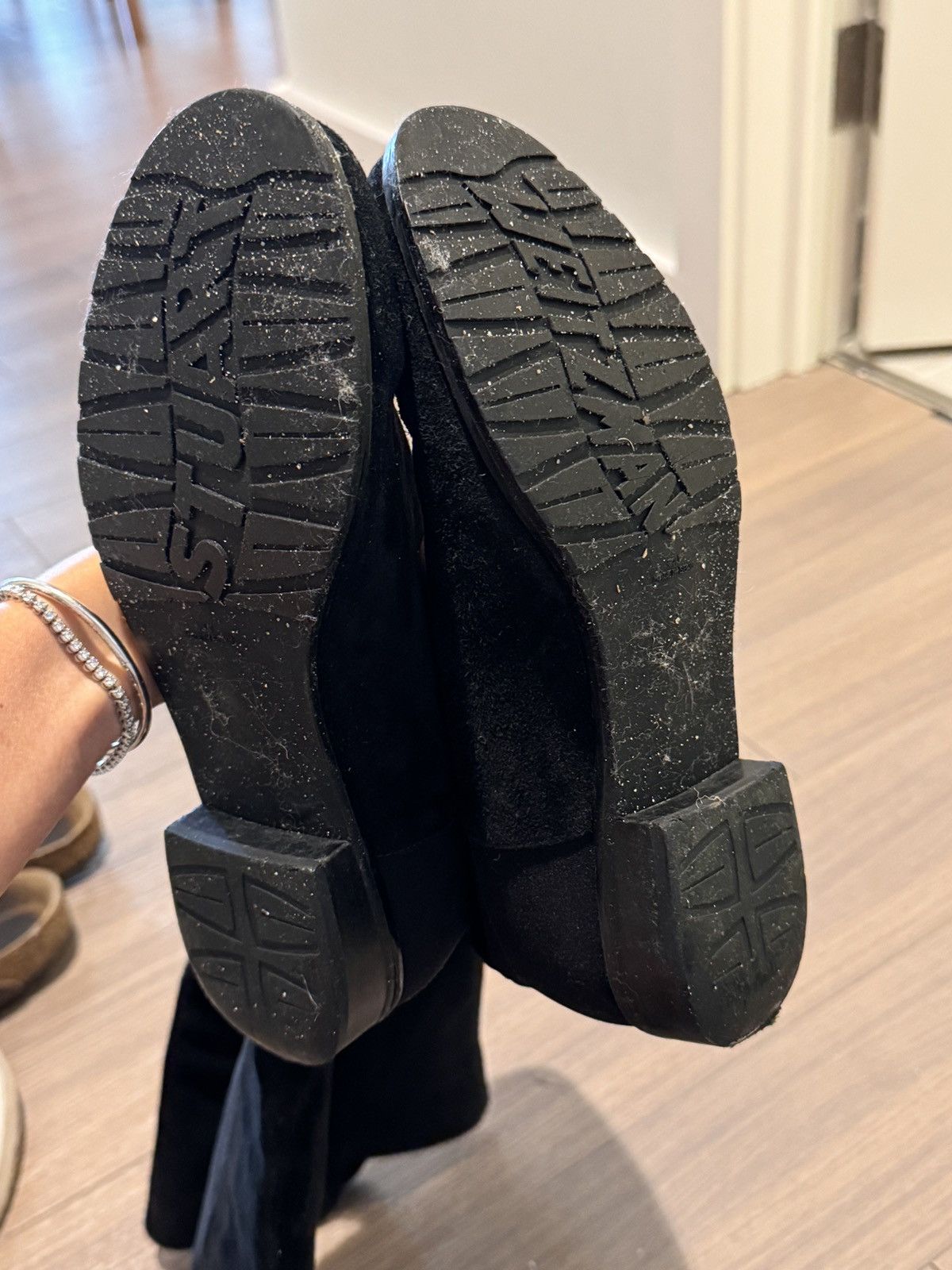 Stuart Weitzman SW classic 5050 boots black suede Size US 7 / IT 37 - 5 Thumbnail