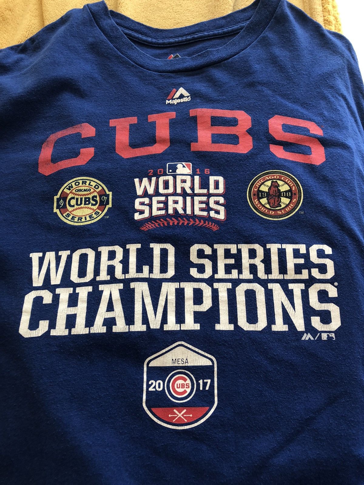 MLB CHICAGO CUBS 2016 MLB WORLD SERIES CHAMPS TEE SHIRT Size US XL / EU 56 / 4 - 2 Thumbnail