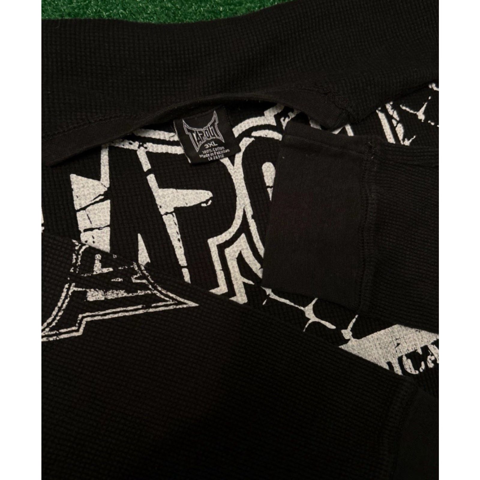 Tapout VINTAGE Tapout Longsleeve Thermal Shirt Mens 3XL Black Grunge Punk Y2K VTG Skull Hip Hop Shirt Mens Size US XXL / EU 58 / 5 - 2 Thumbnail