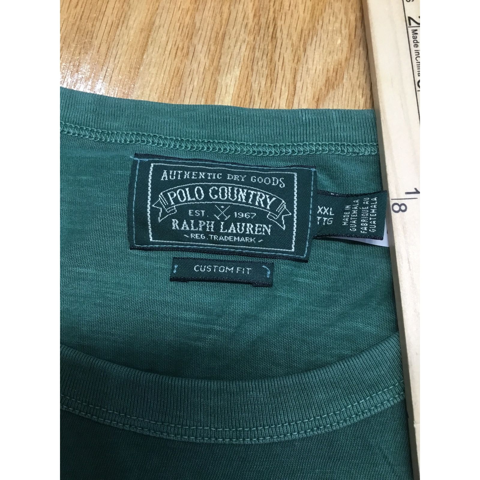 Polo Ralph Lauren Polo Ralph Lauren Shirt Men 2XL Green Custom Fit Long Sleeve Size US XXL / EU 58 / 5 - 3 Thumbnail