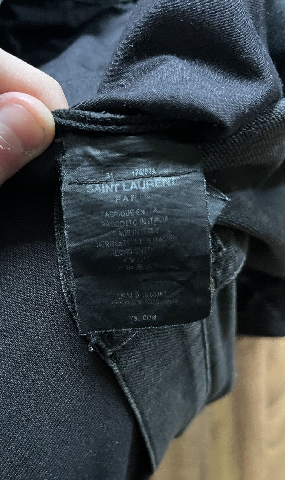 Saint Laurent Paris Saint Laurent Paris FW16 Black Skinny Denim D02 Size US 31 - 4 Thumbnail