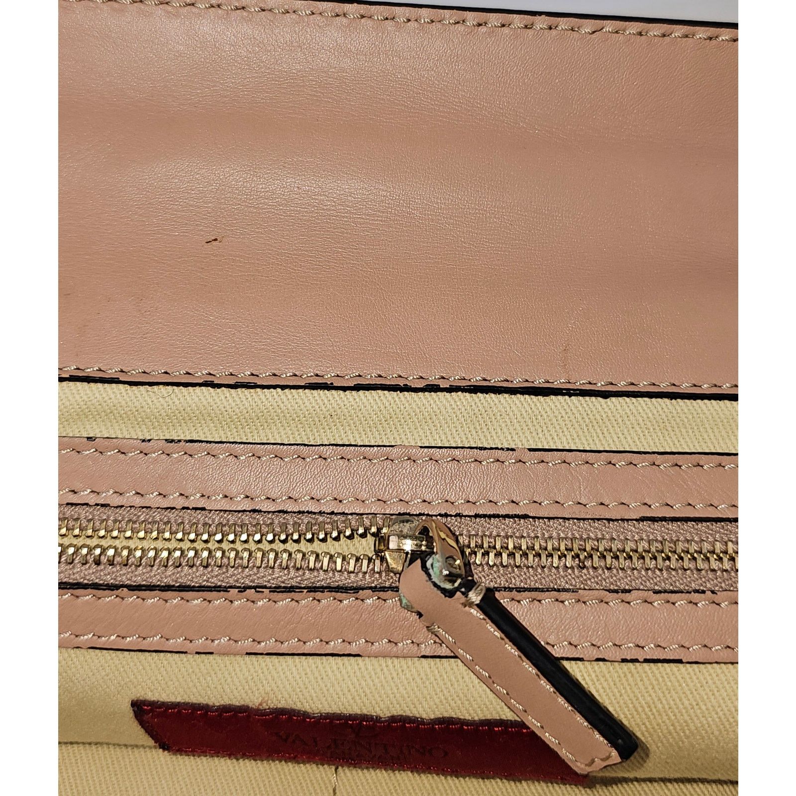 Valentino Valentino Taupe Leather Rockstud Crossbody Bag Size ONE SIZE - 10 Thumbnail