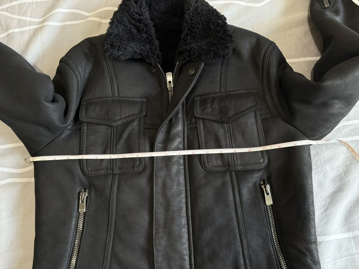 Drome Drome Shearling Leather Bomber Jacket Black Medium Size US M / EU 48-50 / 2 - 12 Thumbnail