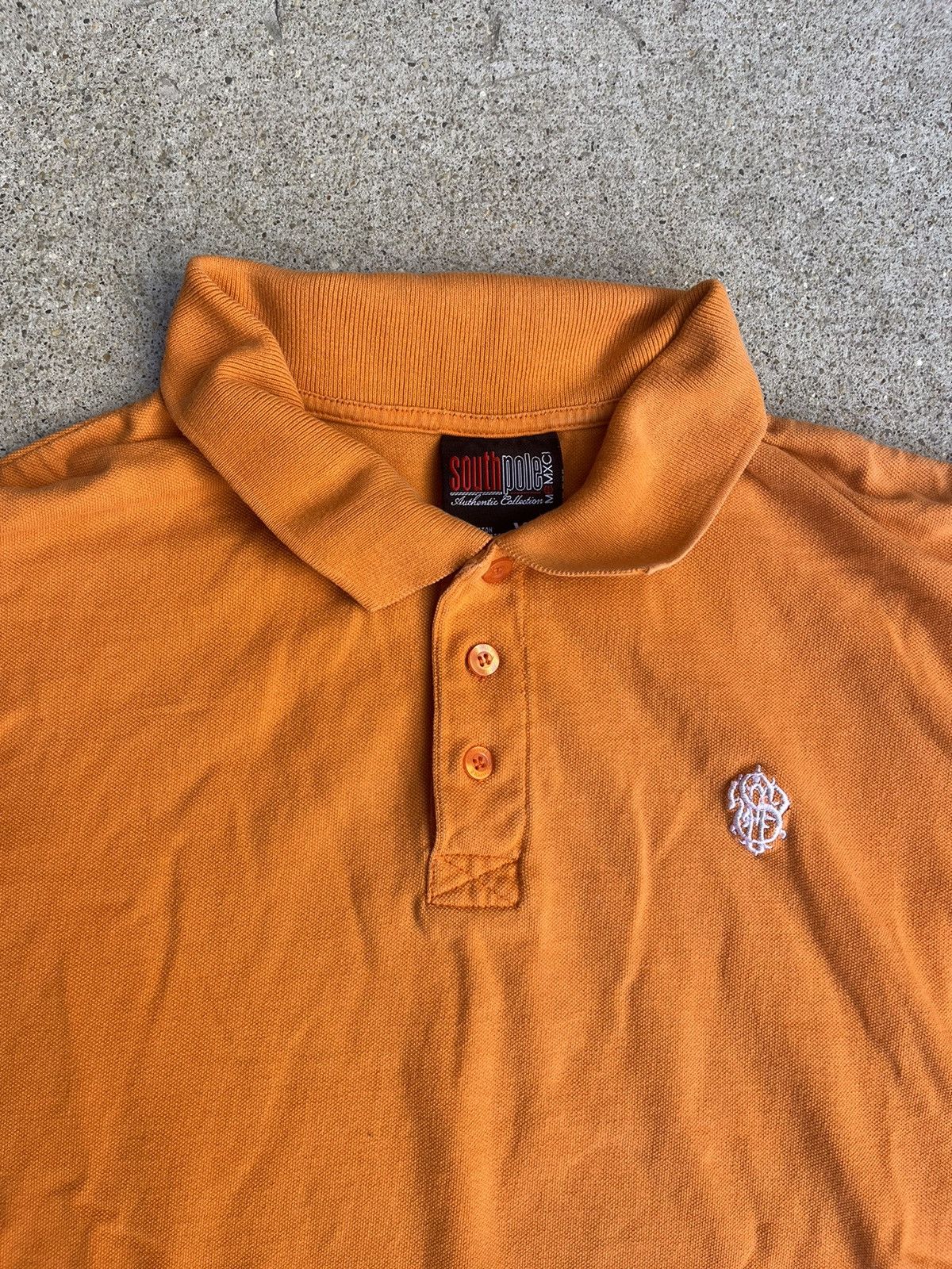 Southpole Y2K Vintage Embroidered Southpole Orange Polo Shirt XXL Size US XXL / EU 58 / 5 - 5 Thumbnail