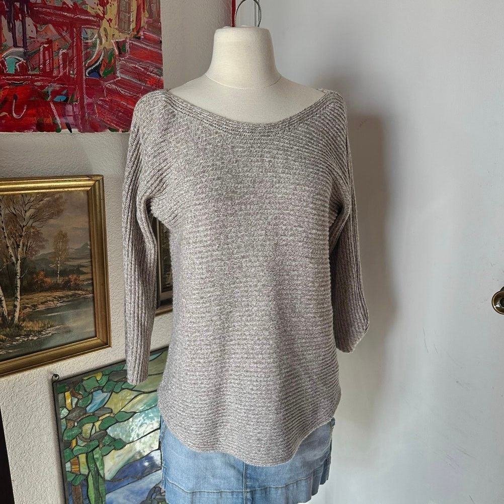 Other new york & company beige gray knit sweater Size M / US 6-8 / IT 42-44 - 1 Thumbnail
