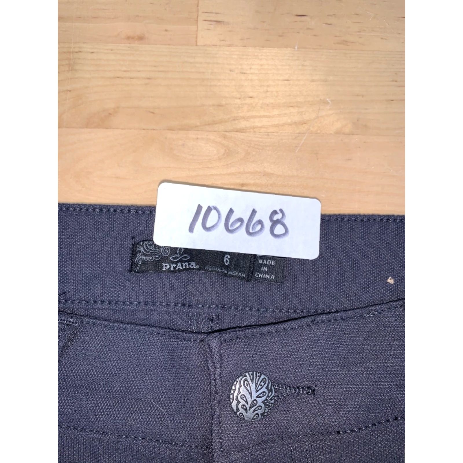 Prana prAna Pants Womens 6 Gray Casual Outdoor Stretch Hiking 10668 Size 28" / US 6 / IT 42 - 3 Thumbnail
