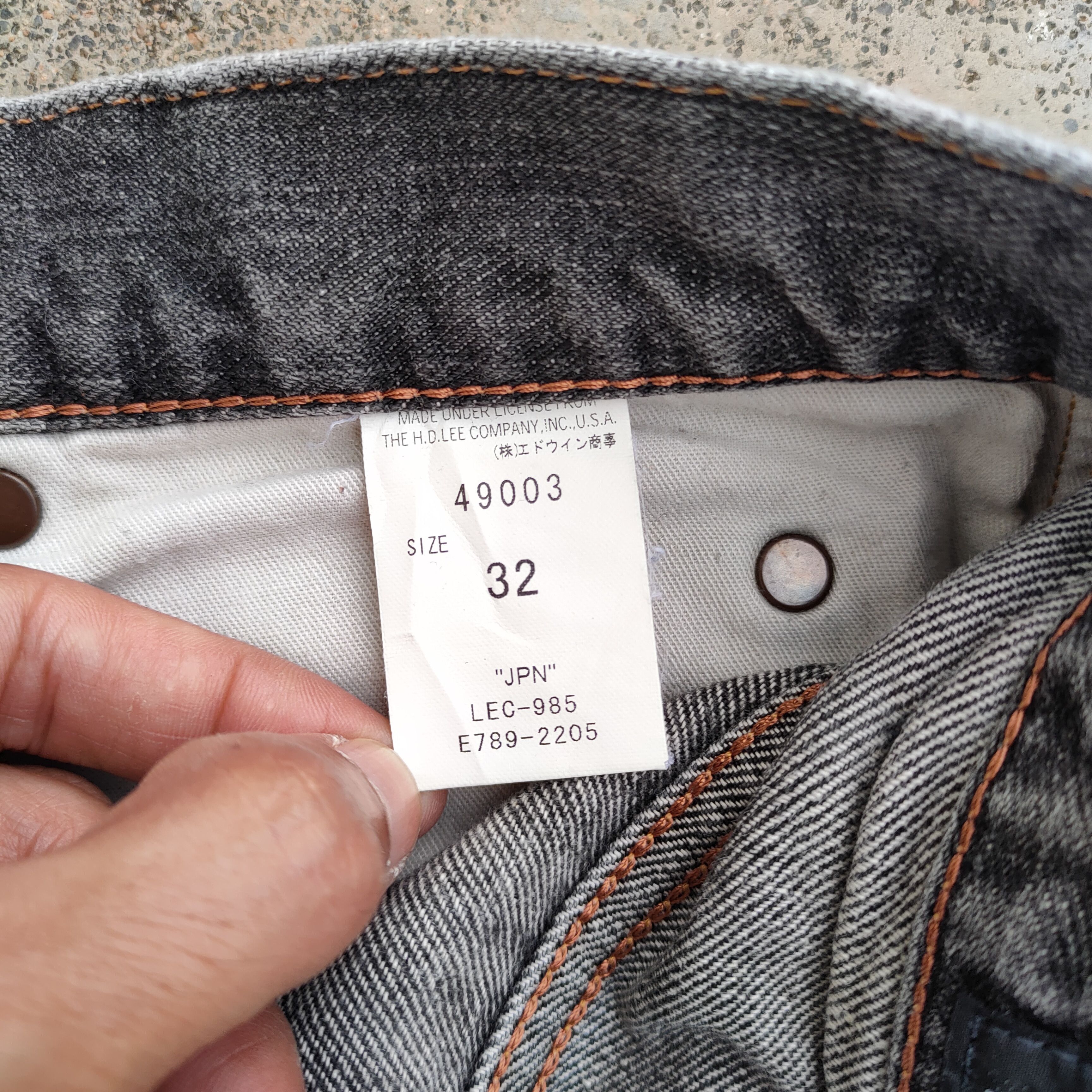 Jean × Lee × Vintage W34 VINTAGE LEE BLACK RIPPED JEANS DENIM PANTS Size US 34 / EU 50 - 17 Thumbnail