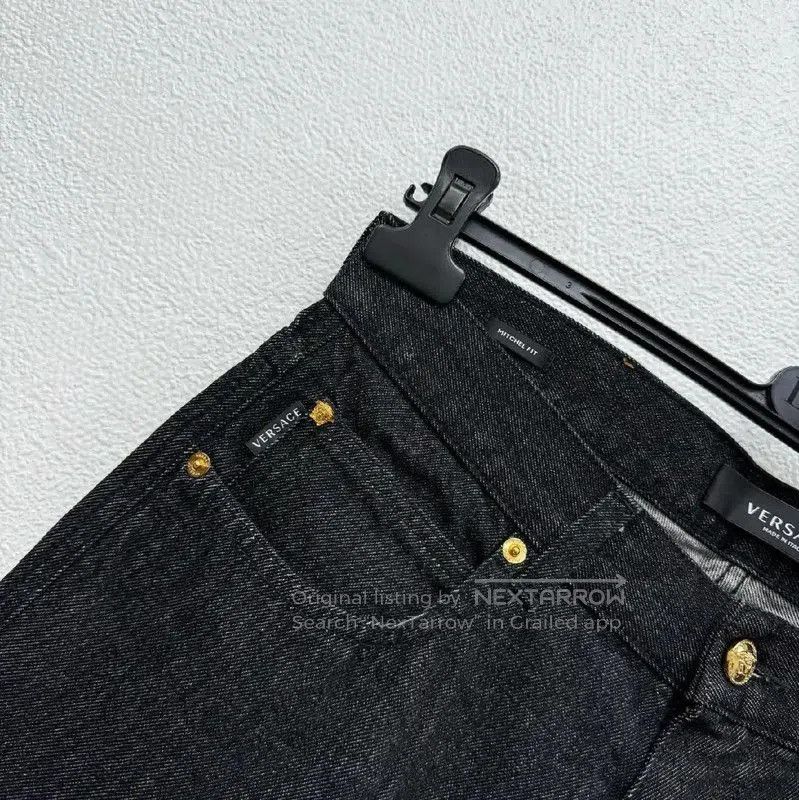 Versace Versace Black Denim Casual Pants for Men . Size US 34 / EU 50 - 3 Thumbnail