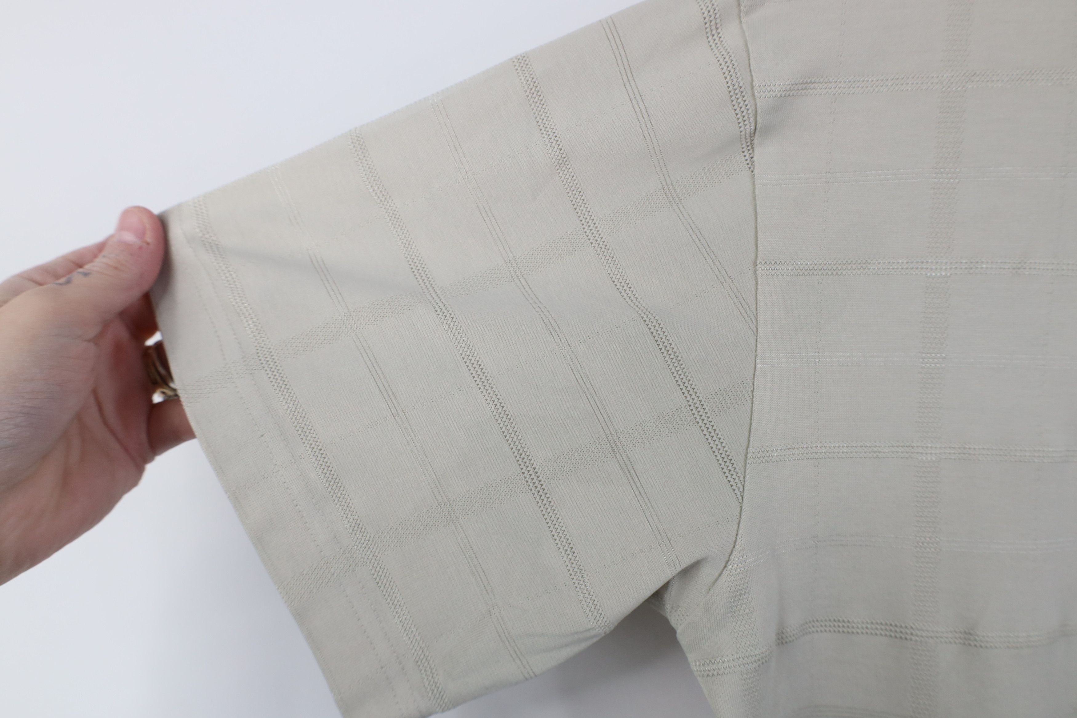 Vintage Vintage 90s Streetwear Knit Pullover Polo Shirt Beige Size US M / EU 48-50 / 2 - 10 Thumbnail